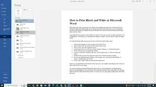 How to Print Black and White in Word (Grayscale) Quick and Simple screenshot 4
