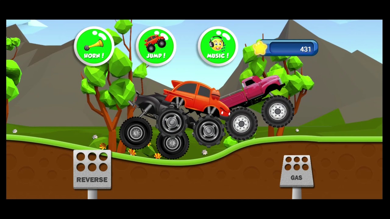 Monster Truck Monster Truck Game for Kids 2 Andriod Gameplay YouTube
