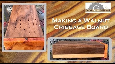 Making a Walnut, Maple & Yew Cribbage Board for Makers Showdown