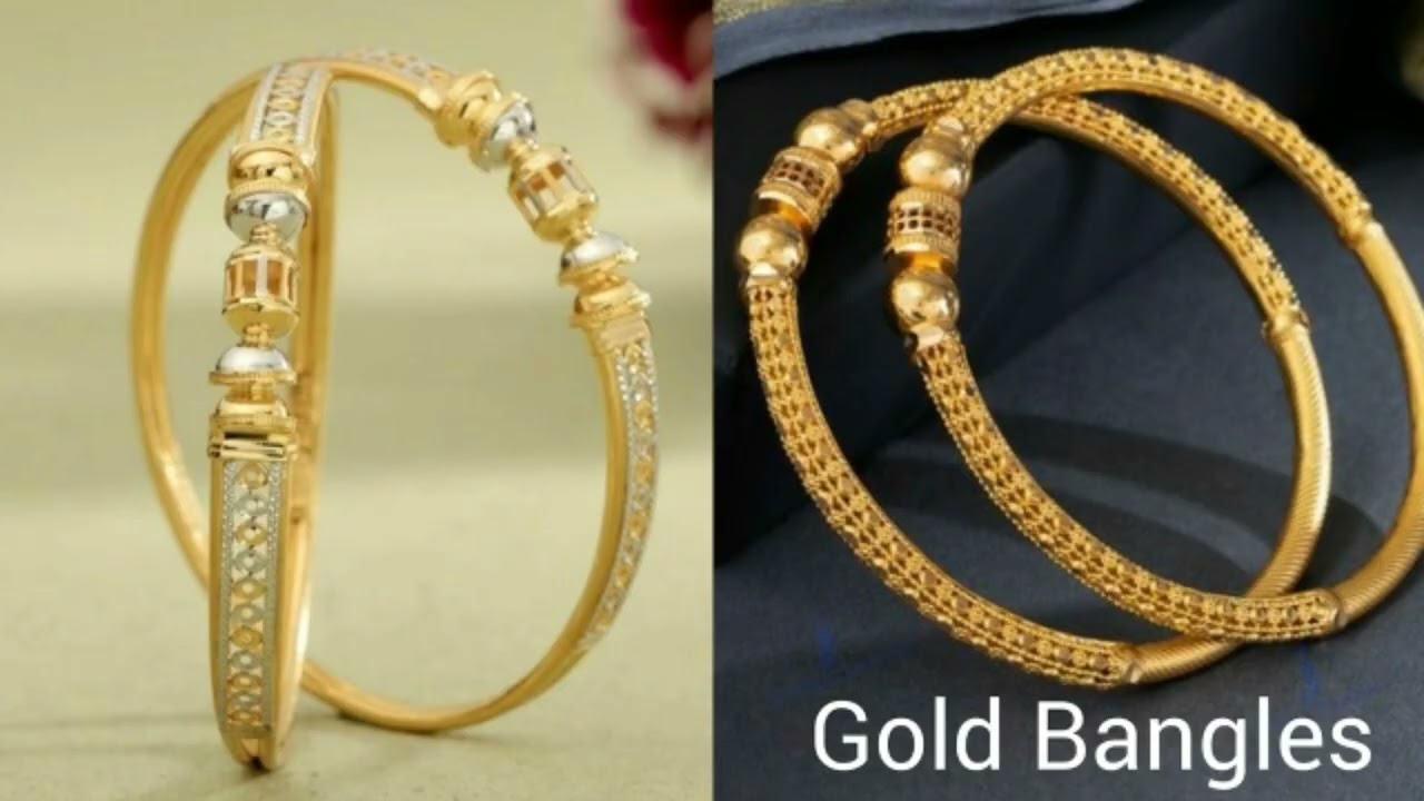 latest new bangles design ideas 2022|| light weight gold bangles design