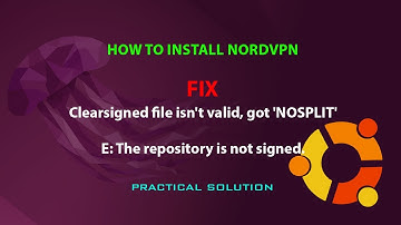 UBUNTU FIX: Clearsigned file isn