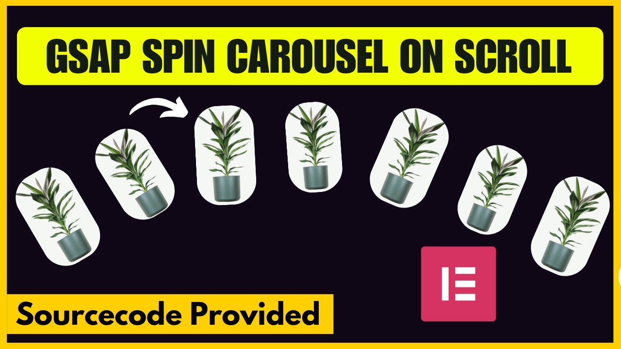 Spin Carousel on Scroll  - GSAP ScrollTrigger Elementor [Without Plugin]