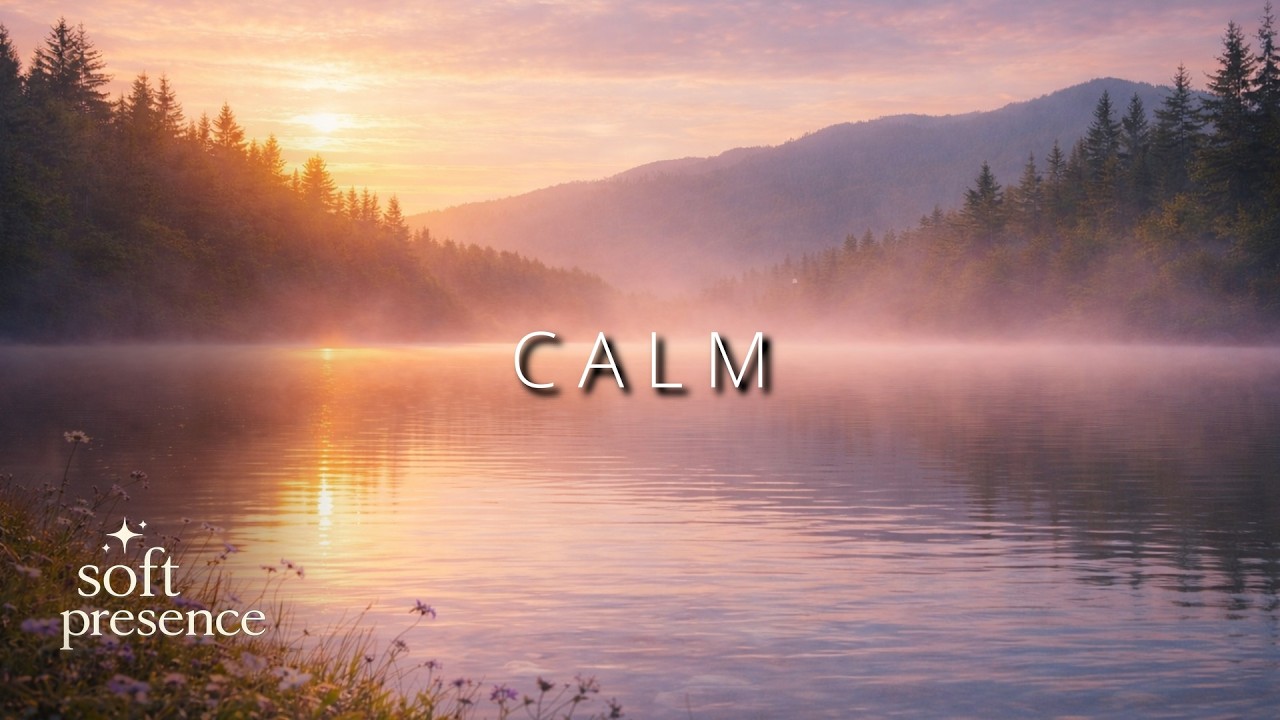 Calm 60 Mins Guitar & Piano Music with Soft Hum | Relaxing Study & Sleep BGM