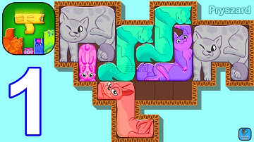 Puzzle Cats - Gameplay Walkthrough Part 1 Tutorial Cat Tiles Kitten Puzzle (iOS, Android Gameplay)