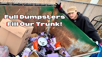 Two Full Dumpsters Filled Our Trunk! MEGA HAUL!