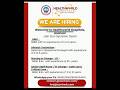 HEALTHWORLD HOSPITALS RECRUITMENT//ASANSOL//RMO,DIALYSIS TECHNICIAN,NURSE//studychakri