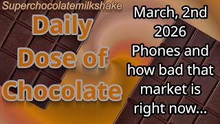 Daily Dose of Chocolate: Phones and how bad that market is...
Yeah, finding a phone today sucks. Its either boring or super expensive... Or (worse yet) both... Why did it get this bad? I wish the smart phone was just a passing trend... But this is what we got because we all had to be suckers, huh?
Important Links:
The game Jam Im hosting: https://itch.io/jam/shake-it-up-jam-2026
Email-
Supercholatemilkshake@Gmail.com
Patreon:
https://www.patreon.com/Webleems
Ko-fi:
https://ko-fi.com/superchocolatemilkshakewebleems
Discord:
Left Wyoming: https://discord.gg/Bq4JZMj
Post Jam Productions: https://discord.gg/NExZvg4
Other YouTube-
The Musicshake: https://www.youtube.com/channel/UCbP3oza76puffEK8nWRy1YA
MR.HAPPY: https://www.youtube.com/channel/UCCQbyHJb7HL2L3o0dfbR6qw
Social Media-
Sound Cloud: https://soundcloud.com/superchocolatemilkshake
Twitch: http://www.twitch.tv/supercholatemilkshake/profile
Bluesky: https://bsky.app/profile/suchmish.bsky.social
Hashes:
#Suchmish Daily Dose of Chocolate: Phones and how bad that market is...