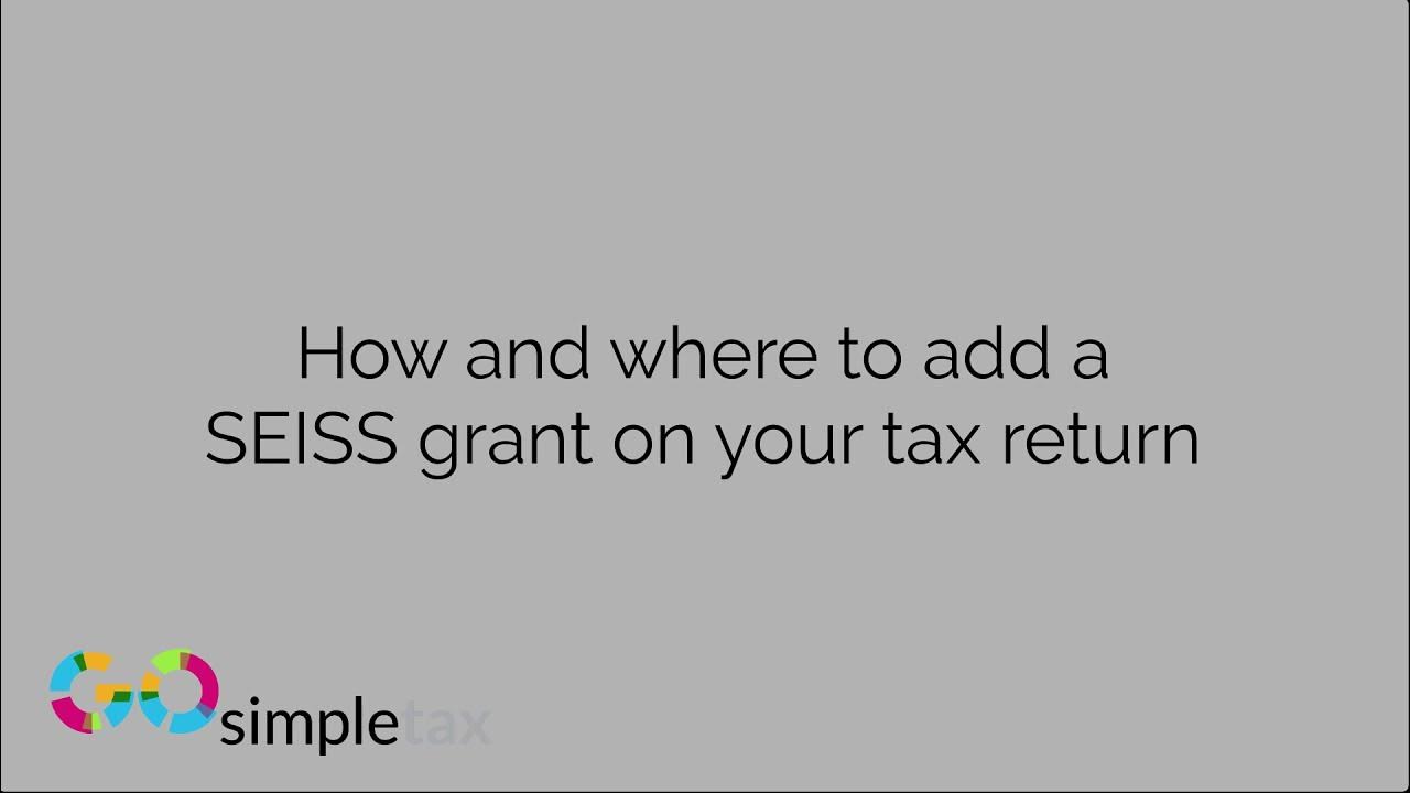 How and Where to Add a Self Employed Support Scheme (SEISS