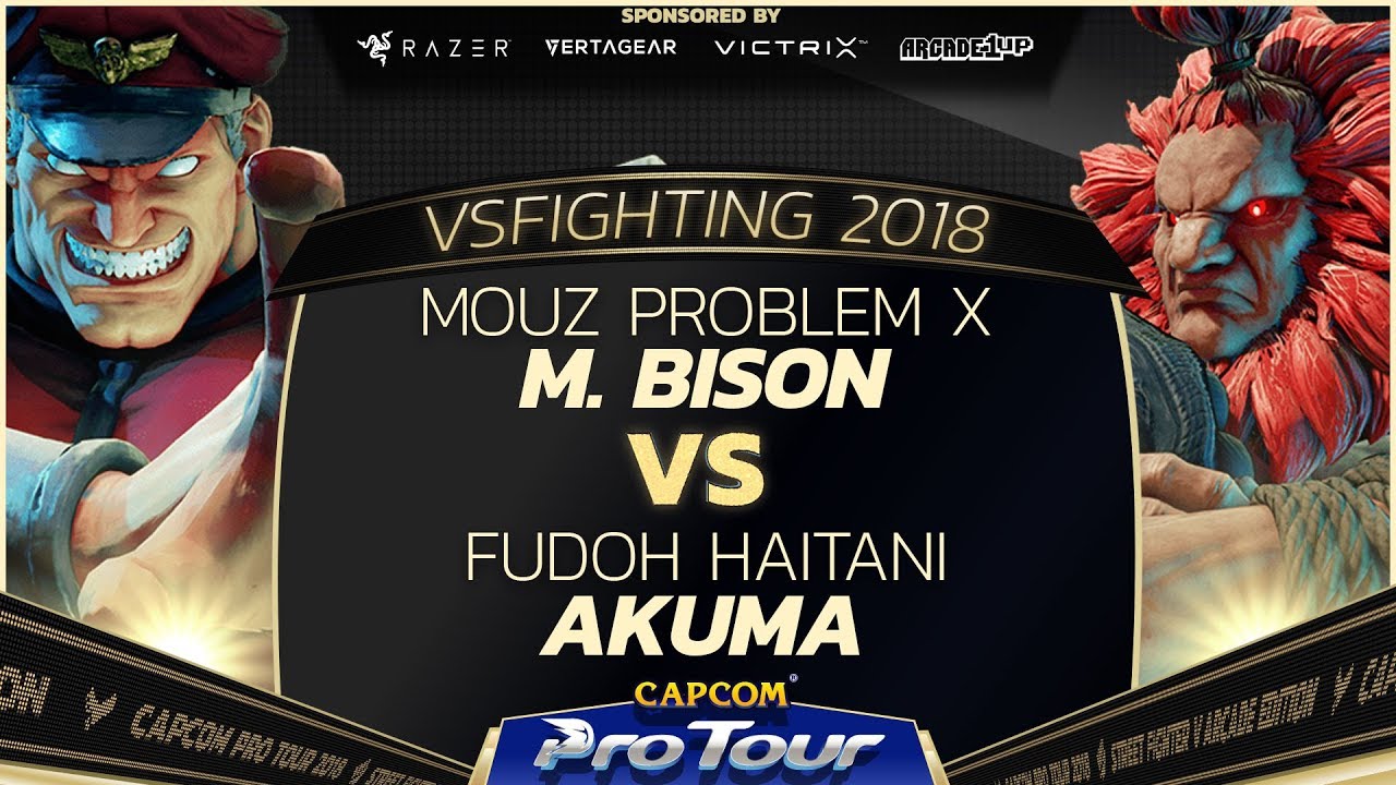 MOUZ Problem X (M. Bison) vs  Fudoh Haitani (Akuma) - VSFighting 2018 -Pools - SFV - CPT 2018