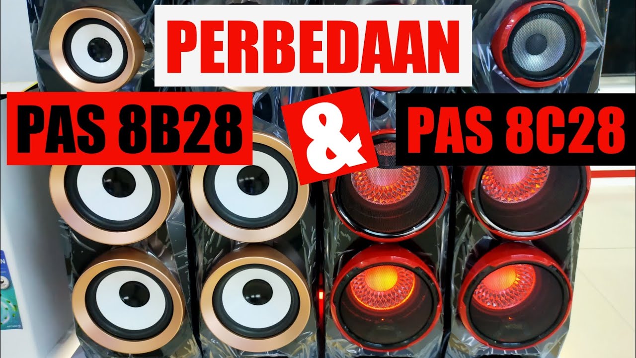 PERBEDAAN PAS8B28 DAN PAS8C28 SPEAKER AKTIF POLYTRON @bambooface3823