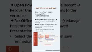 Lost Your Unsaved PowerPoint? Here’s How to Recover It! #recovery #windows