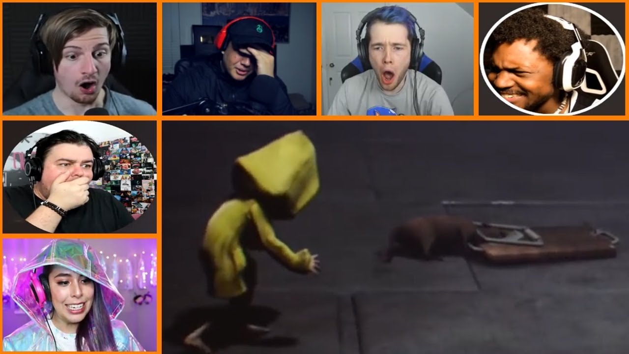 Let's Players Reaction To Six Eating A Rat | Little Nightmares