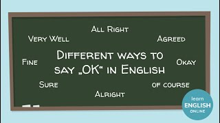 Different ways to say OK in English - English for Beginners