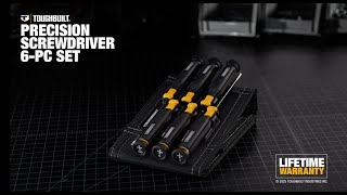 TOUGHBUILT 6 pc. Precision Screwdriver Set - TB-H5S6-PRE @ToughBuilt