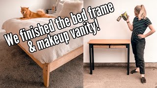 Finishing Furniture Flip DIY Projects & Swatching Paint Colours | THE RENO VLOGS Part 3