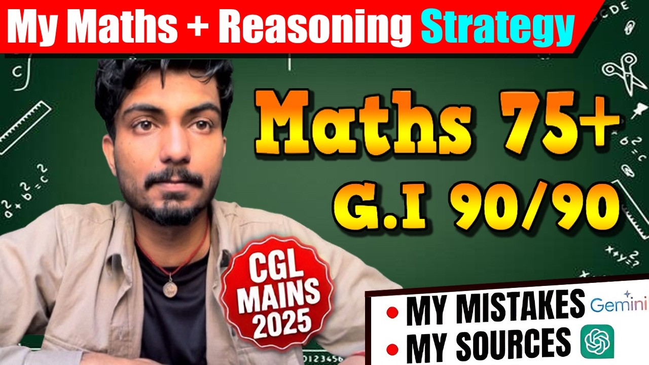 Complete Maths + Reasoning Guide for SSC CGL Mains 2025 (My Personal ...