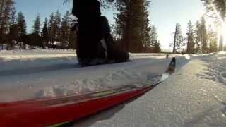 GoPro cross-country skiing in Finland