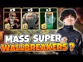 Klaus BREAKS Clash with 9 Super Wallbreakers & 5 GOLEMS