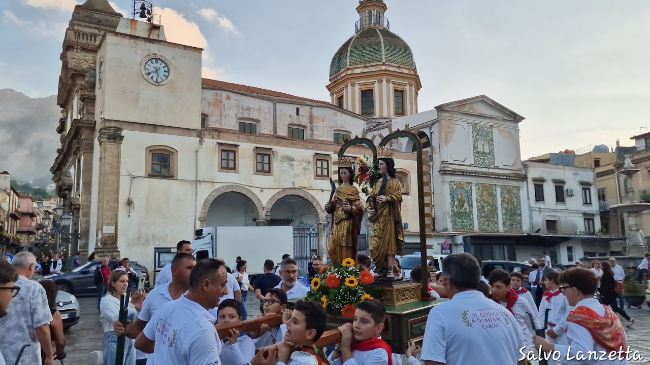 CARINI (PA) - BENEDIZIONE NUOVA VARA E PROCESSIONE DEI BAMBINI VERSO LA CHIESA MADRE (4K) 11/10/2025