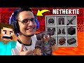 Getting Netherite to Fight Ender Dragon : Minecraft
