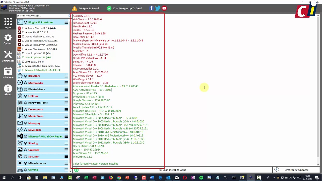 Pc updaten met Patch my PC - YouTube