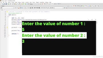 3_ C Program to Find the Product of two Numbers