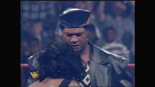 Nation Of Domination Entrance  Footage Of Ahmed Johnson Putting Nation Member Through A Table Wwf