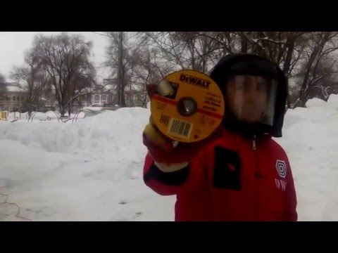 Тестирование отрезных дисков DeWalt
