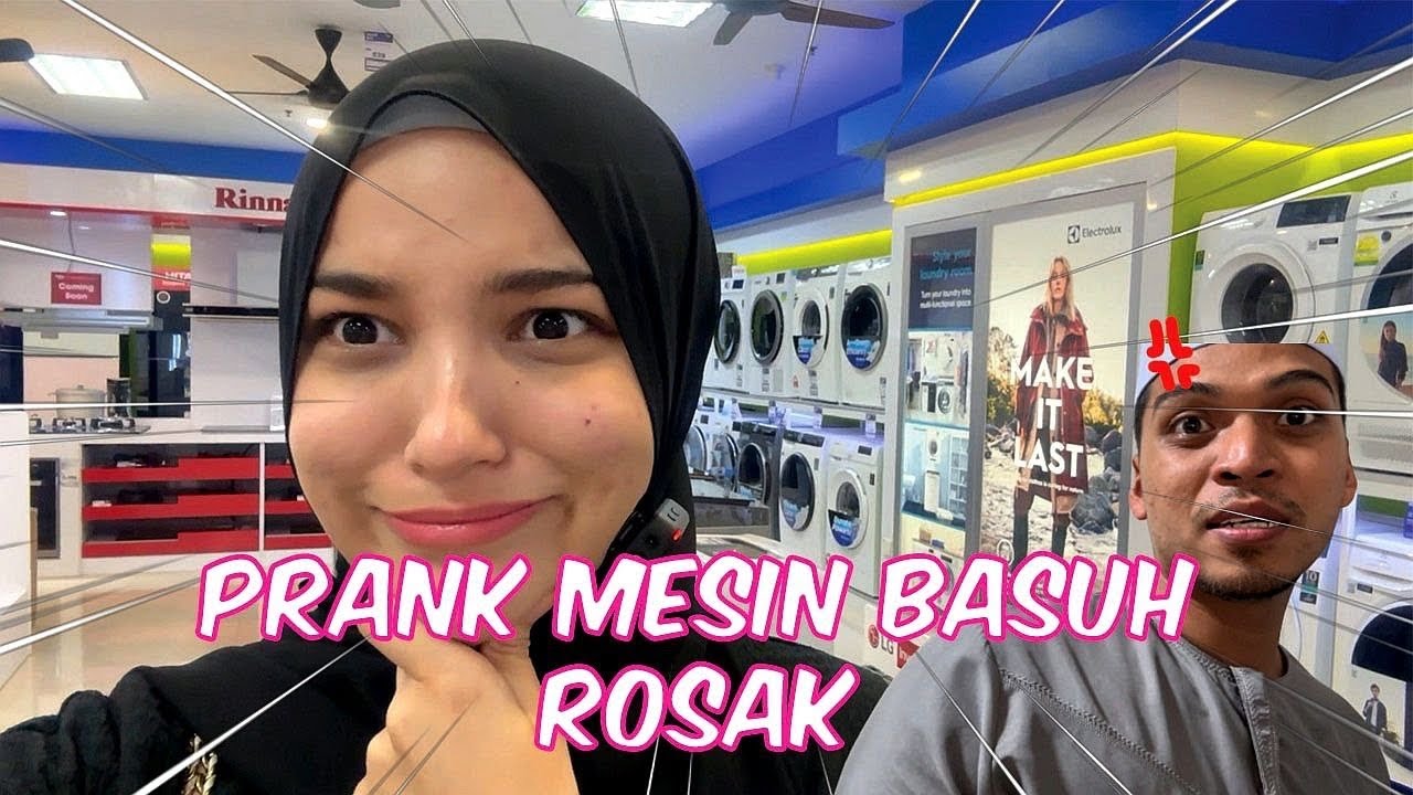 SURPRISE PRANK SUAMI MESIN BASUH ROSAK !!