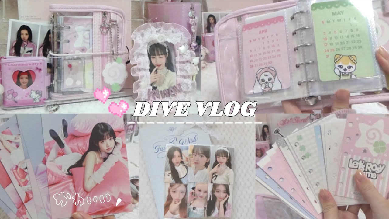 DIVE♡LOG〛SHEINの可愛いバインダーをデコ🪄&MINIVEトレカ収納🐰/過去