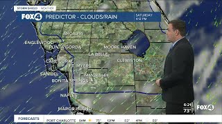 Forecast: Fairly dry and breezy today