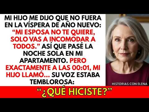 Mi hijo me prohibió ir a Año Nuevo… días después descubrió que me volví millonaria