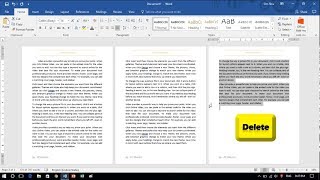 How to Delete Page in Word 2016