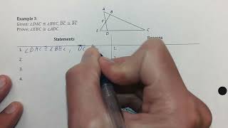 Lesson 5-4 Notes: Congruent Triangle Proofs