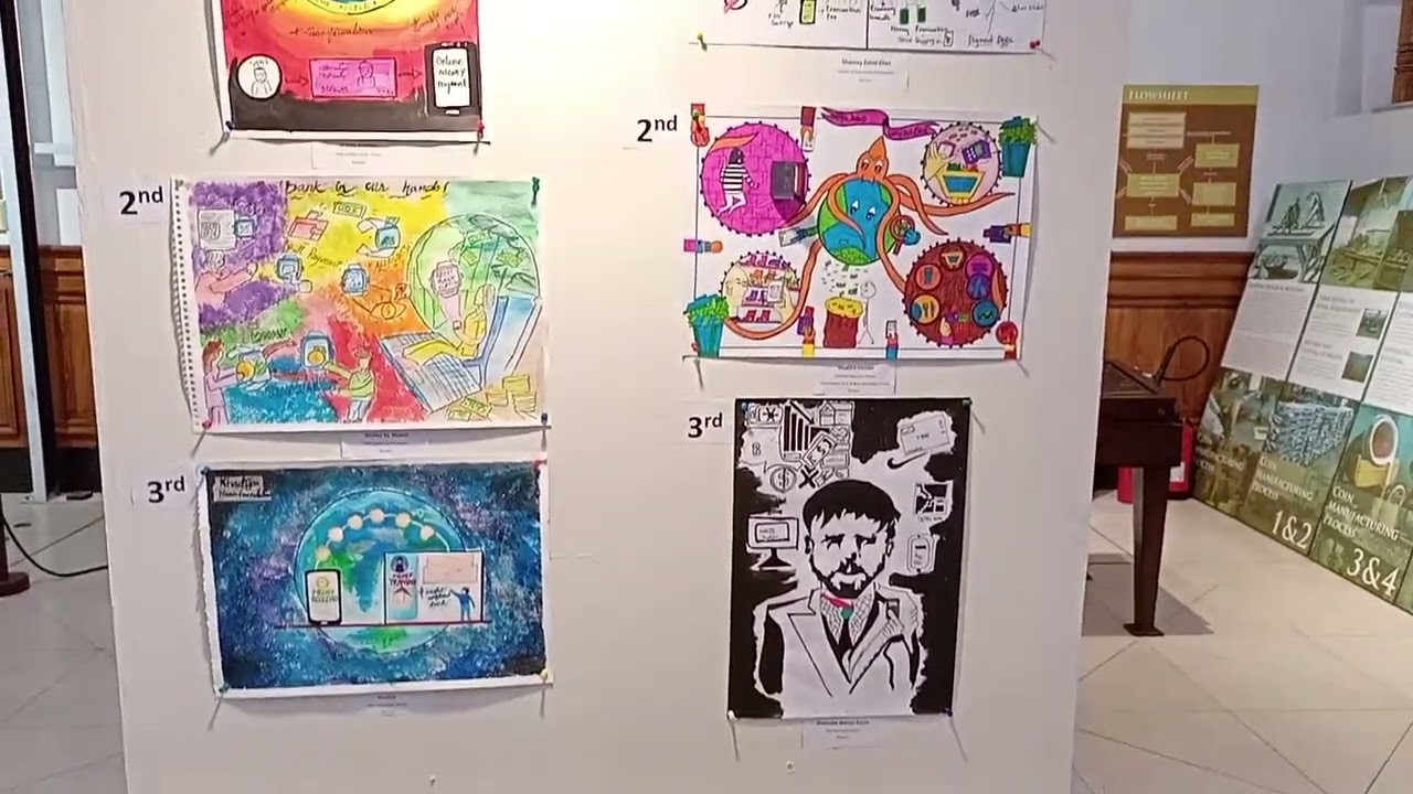 State Bank Financial Literacy week Kids Drawing Competition World With Out Currency