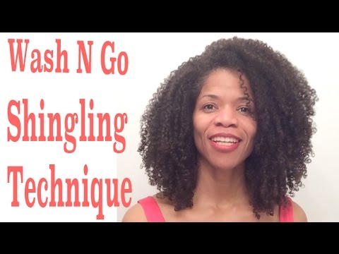 natural numbers Wash and Go Shingling Technique