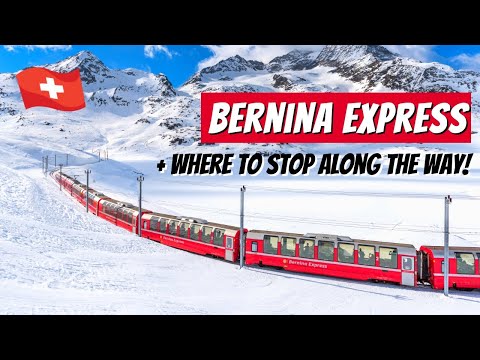 BERNINA EXPRESS | Taking a beautiful Swiss panoramic train through Graubunden | Landwasser Viaduct