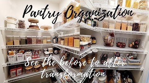 PANTRY ORGANIZATION|PANTRY TRANSFORMATION|NEW PATRY|BEFORE & AFTER|#housetohome #pantryorganization