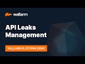 Wallarm platform demo api leaks management