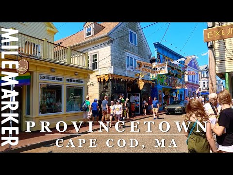 [4K] Commercial Street Cape Cod: Provincetown, MA 4K City Scenic Walk with Binaural 🎧
