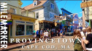 [4K] Commercial Street Cape Cod: Provincetown, MA 4K City Scenic Walk with Binaural 🎧