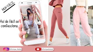 CONFECCIONA FÁCIL ESTE JOGGER + MOLDES GRATIS PDF (parte 2) CLÁSICO -  OVERSIZE - YouTube