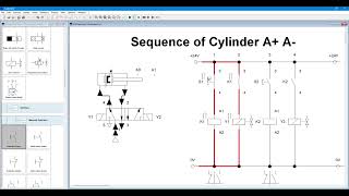 Sequence of Cylinder A+ A− Pneumatic Circuit | Festo FluidSIM Simulation Tutorial