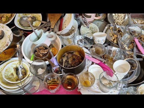 ASMR Dishwashing Satisfying | The Mess Everyone Dreads