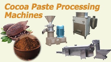 How cocoa paste is extracted from cocoa beans?