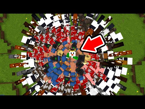 全てを引きよせる人間ブラックホールになってサバイバル【マイクラ】
