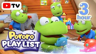 ★3-Hour★ Baby Dinosaur Crong Can Do It! 🦖 | Good Habits for Kids | Pororo Full Episodes