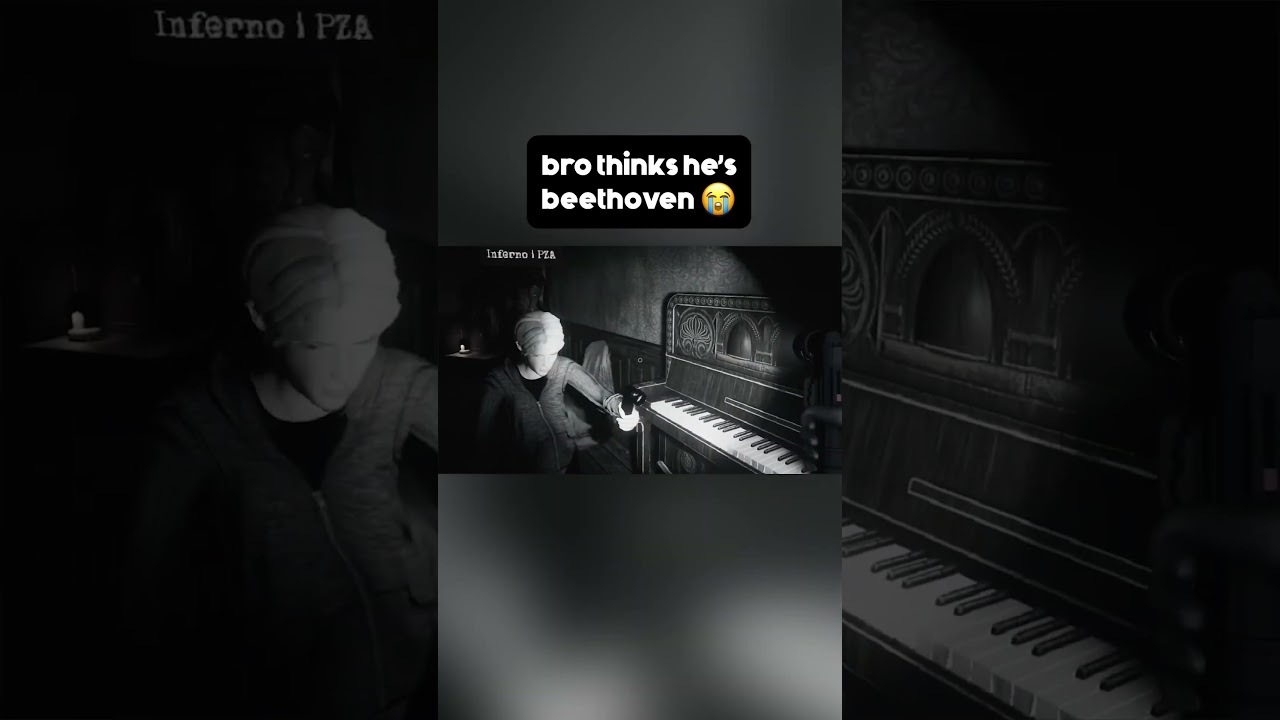 bro thinks he's beethoven😭😭 #shorts #funny #funnymoments #gaming #memes #horror #indiegame