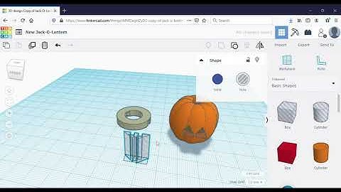 3D Print a Jack-O-Lantern Part 1: Design a Jack-O-Lantern in Tinkercad
