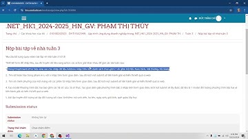 Lập trình Web bằng c# mvc | bài tập về nhà tuần 3